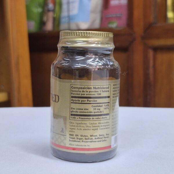 chelated zinc