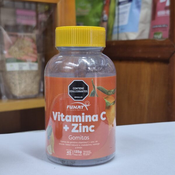 vitamina c y zinc en gomas