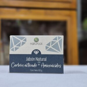 jabon corporal carbon activado + aminoacidos